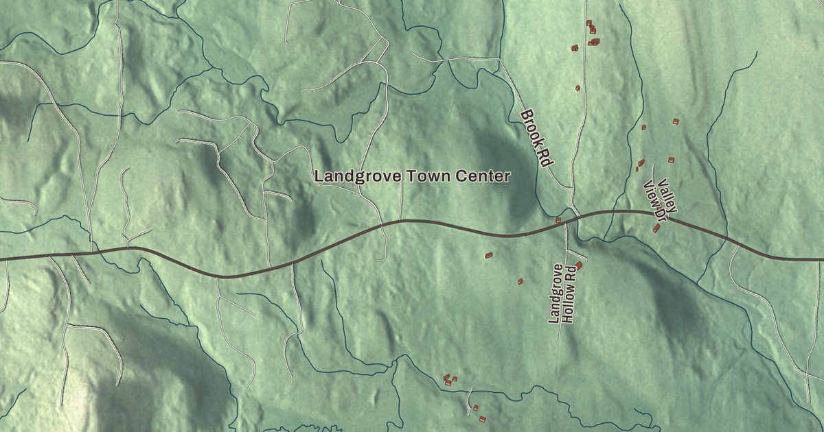 Map of Landgrove, Vermont in 2026