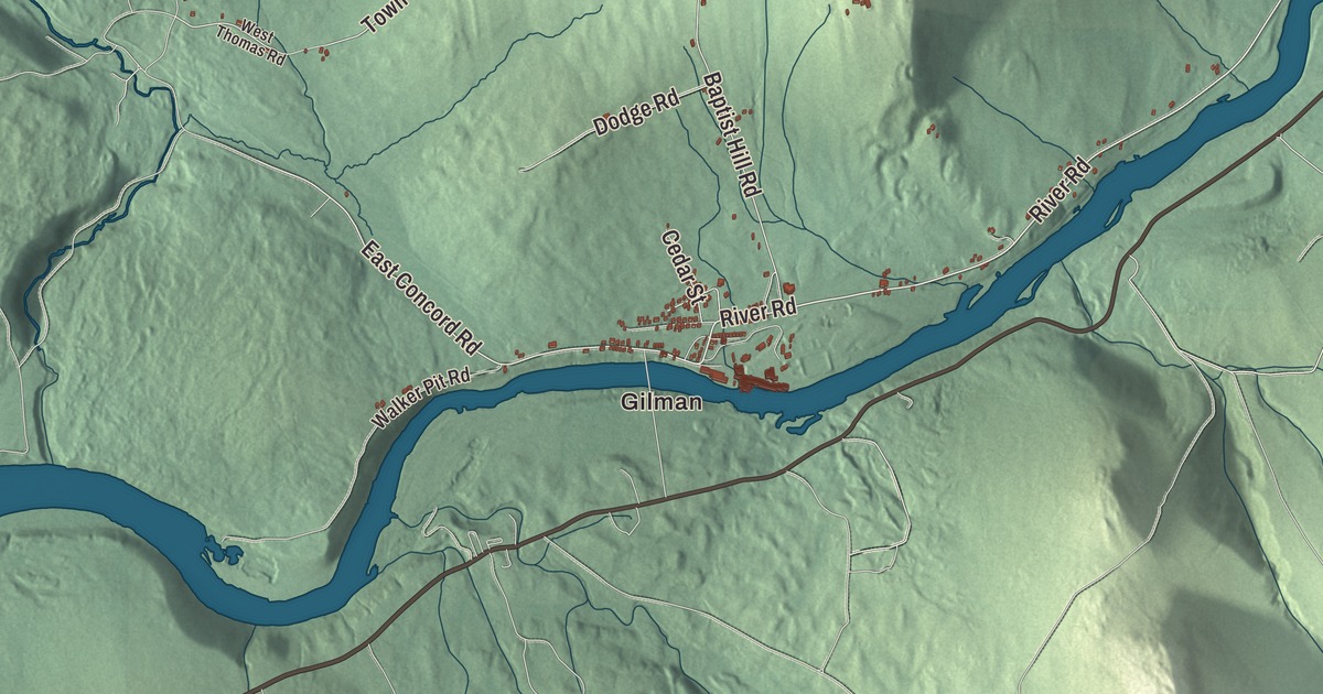Map of Lunenburg, Vermont in 2026