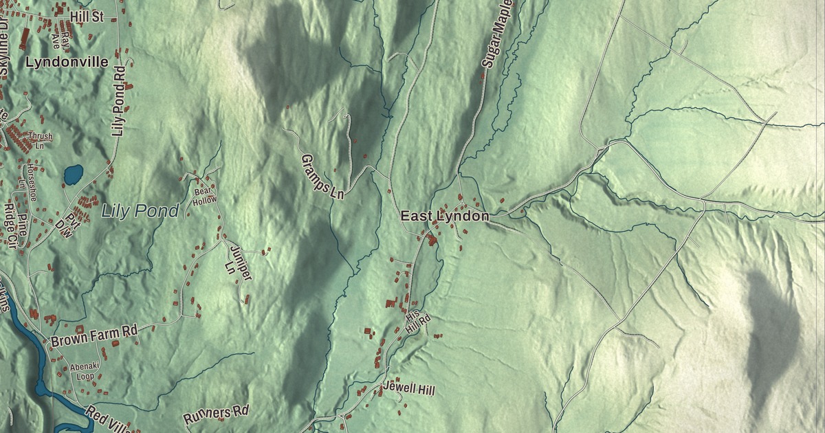 Map of Lyndon, Vermont in 2026