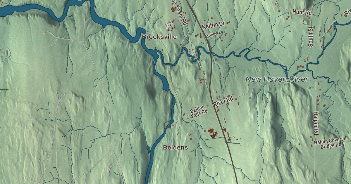 Map of New Haven, Vermont in 2026