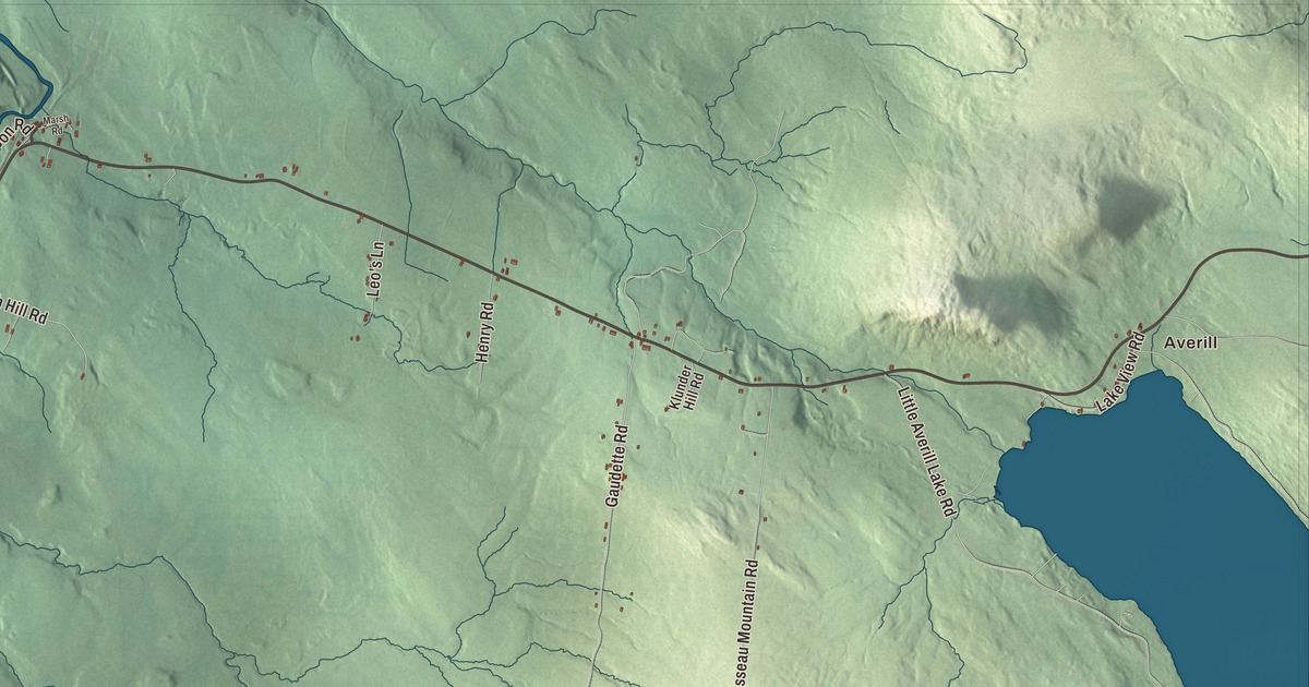 Map of Norton, Vermont in 2026