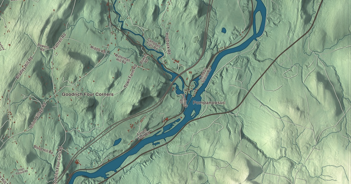 Map of Norwich, Vermont in 2026