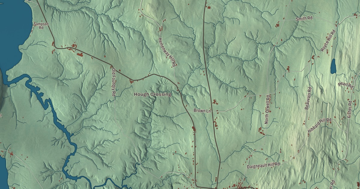 Map of Orwell, Vermont in 2026