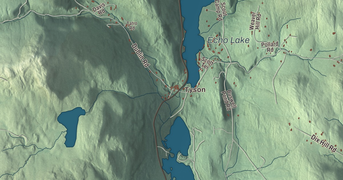 Map of Plymouth, Vermont in 2026