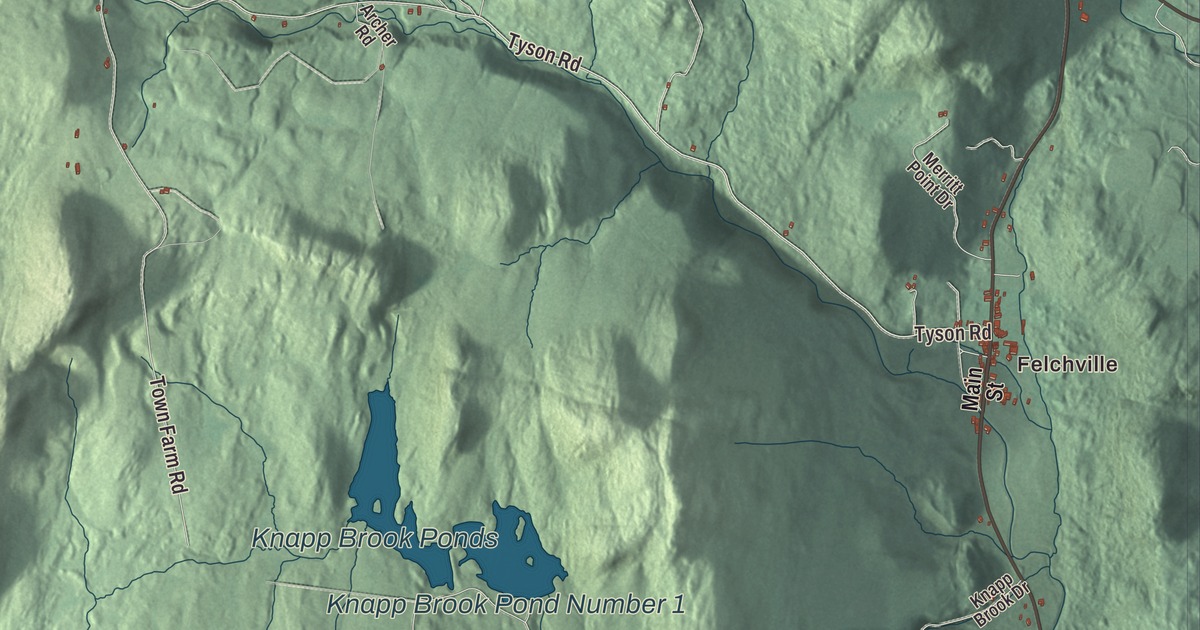 Map of Reading, Vermont in 2026