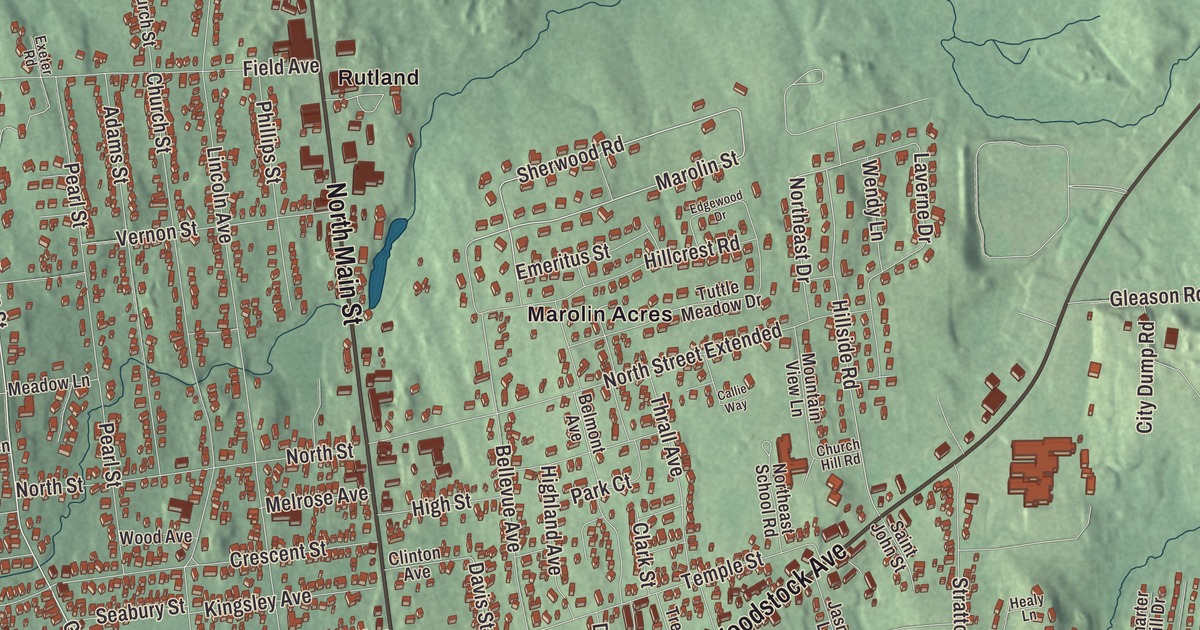 Map of Rutland Town, Vermont in 2026