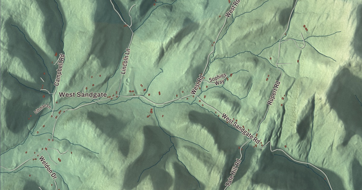 Map of Sandgate, Vermont in 2026