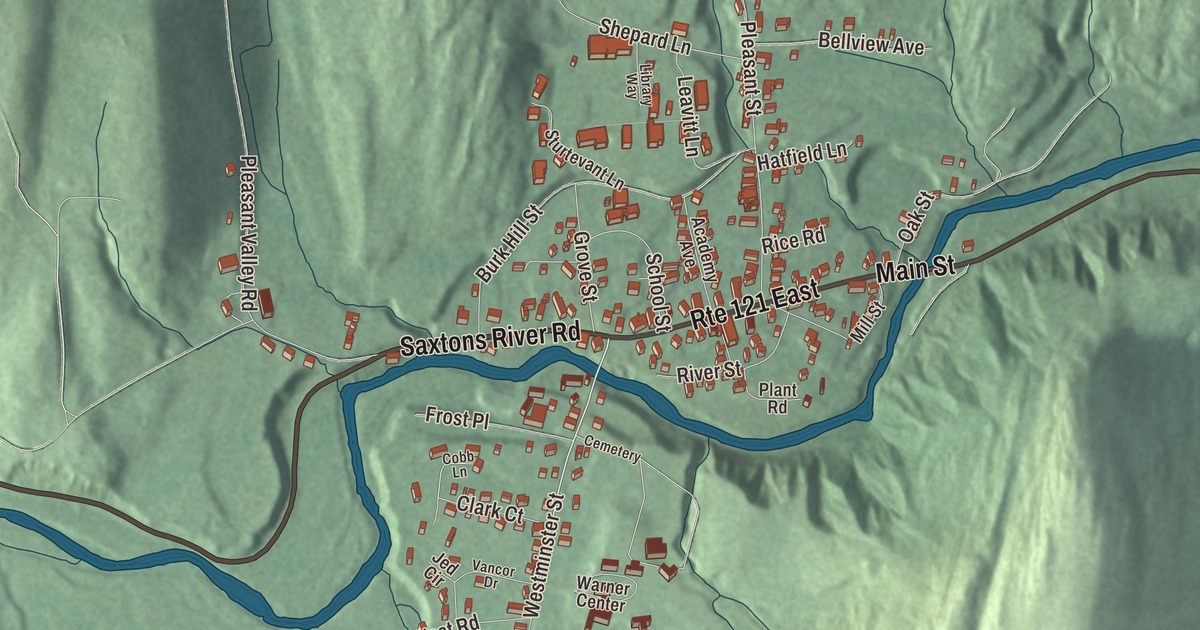 Map of Saxtons River, Vermont in 2026