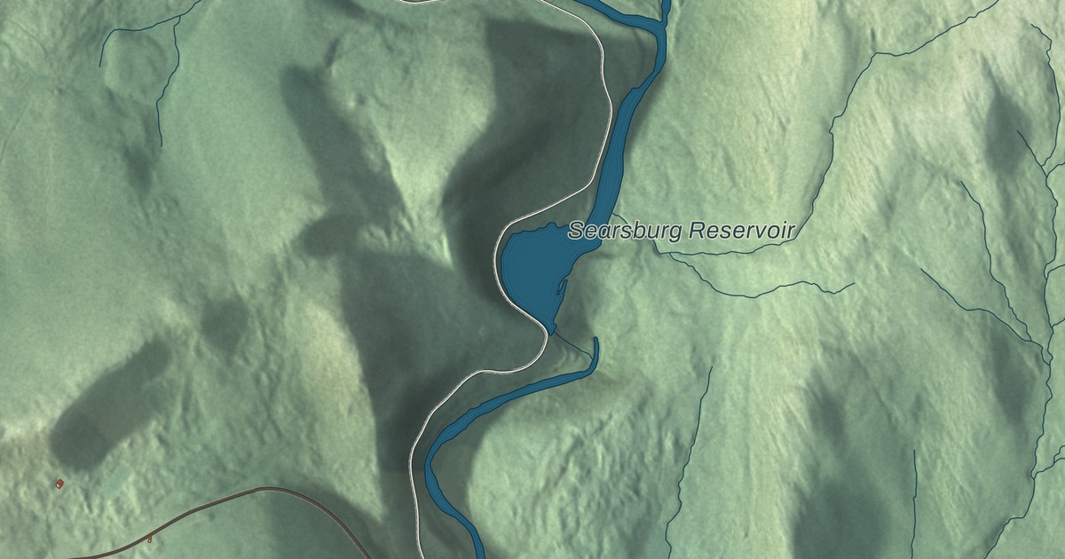Map of Searsburg, Vermont in 2026