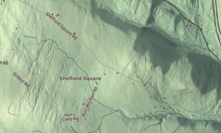 Map of Sheffield, Vermont in 2026