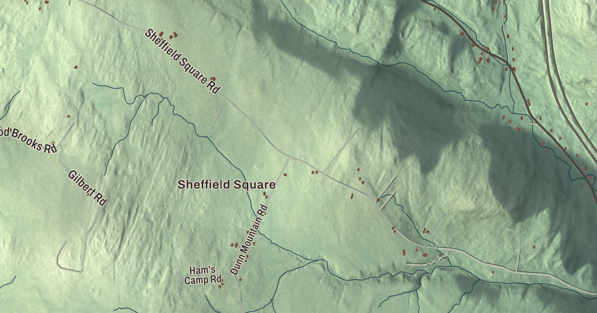 Map of Sheffield, Vermont in 2026