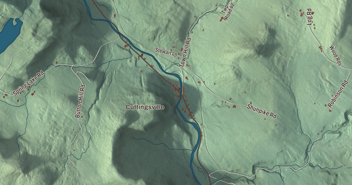 Map of Shrewsbury, Vermont in 2026