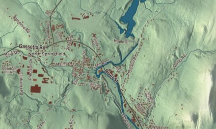 Map of Springfield, Vermont in 2026