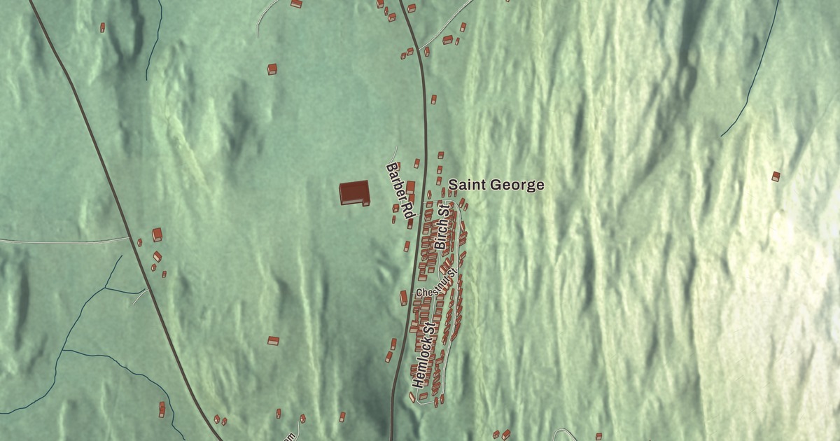 Map of St. George, Vermont in 2026
