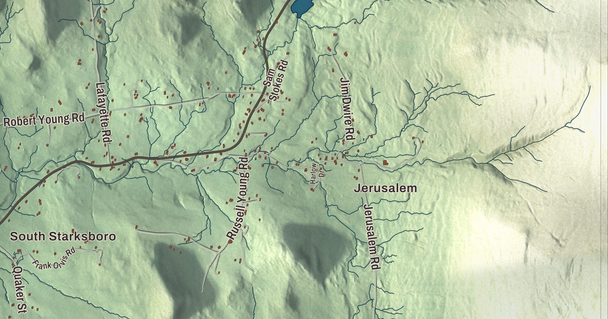 Map of Starksboro, Vermont in 2026