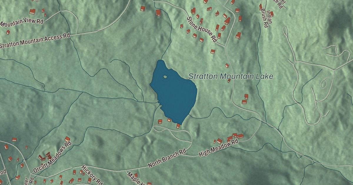 Map of Stratton Mountain, Vermont in 2026