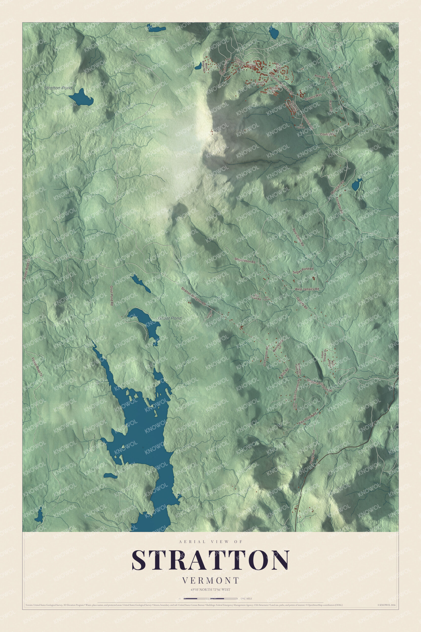 Watermarked full-map preview of Stratton, Vermont