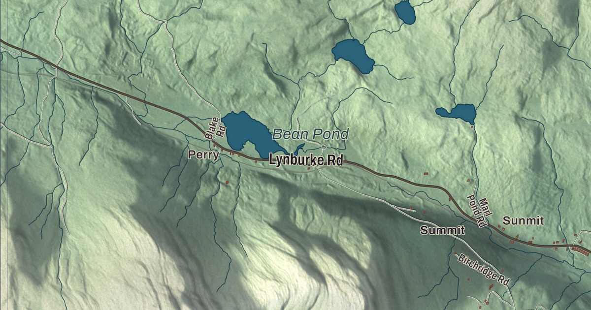 Map of Sutton, Vermont in 2026
