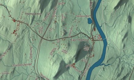 Map of Thetford, Vermont in 2026