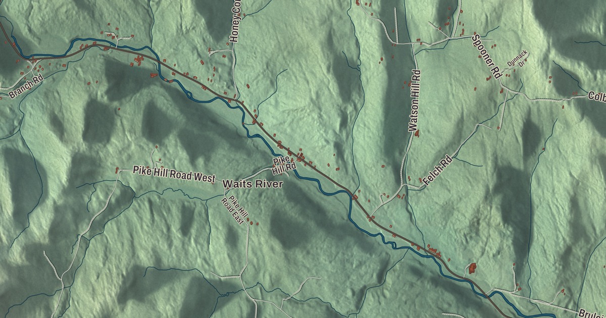 Map of Topsham, Vermont in 2026