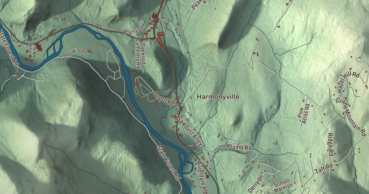 Map of Townshend, Vermont in 2026