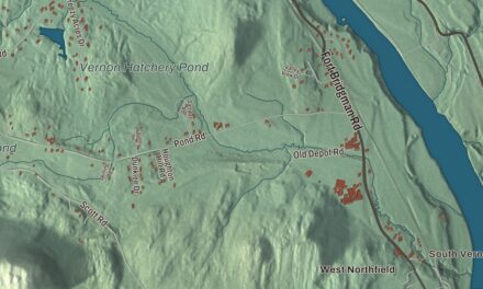 Map of Vernon, Vermont in 2026