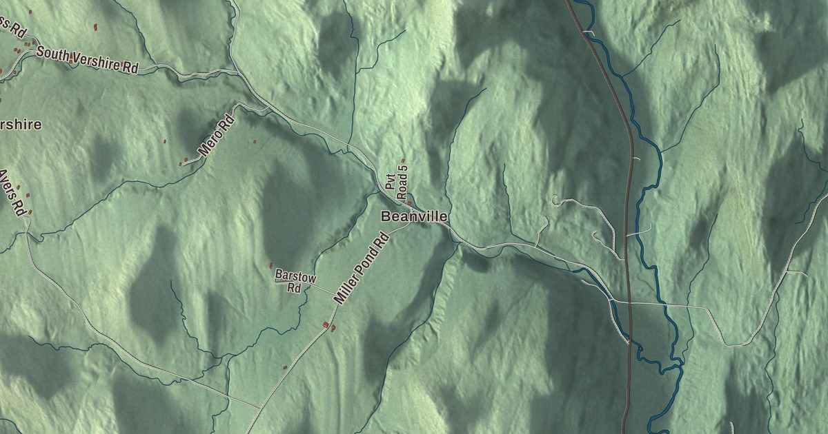 Map of Vershire, Vermont in 2026