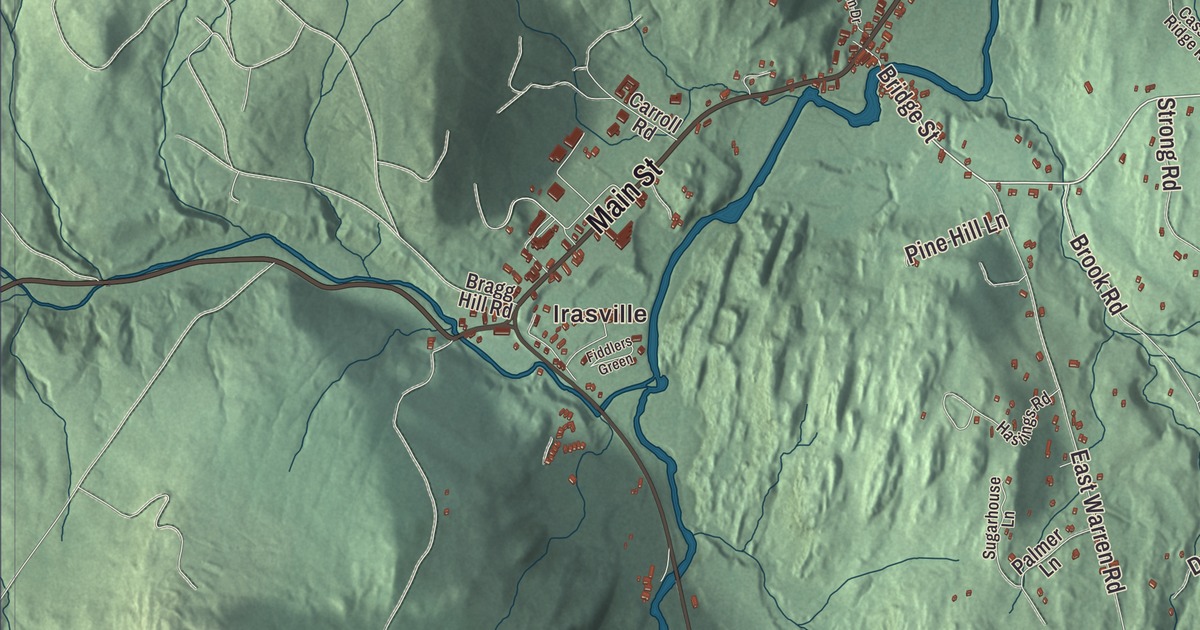 Map of Waitsfield, Vermont in 2026