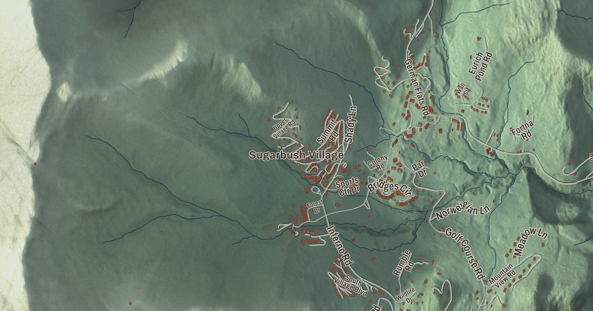 Map of Warren, Vermont in 2026