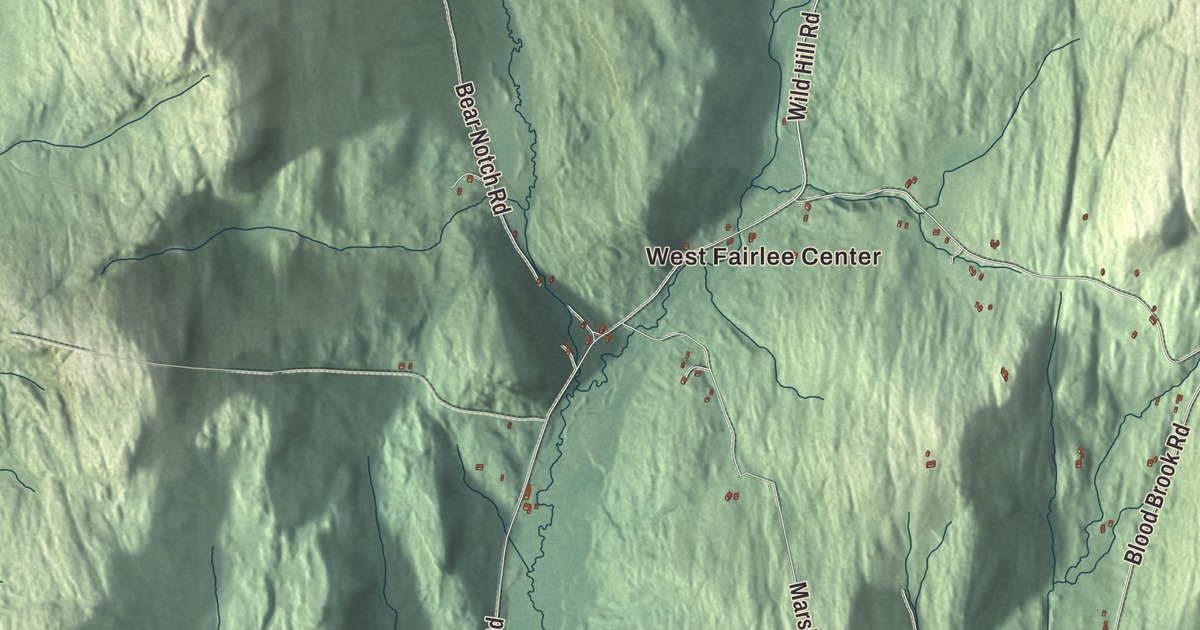 Map of West Fairlee, Vermont