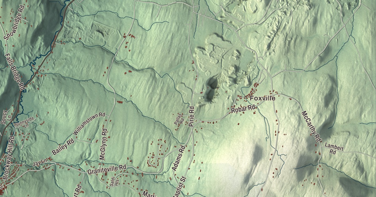 Map of Williamstown, Vermont, Drawn Like an Old Atlas