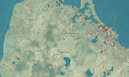 Map of New Shoreham, Rhode Island in 2026