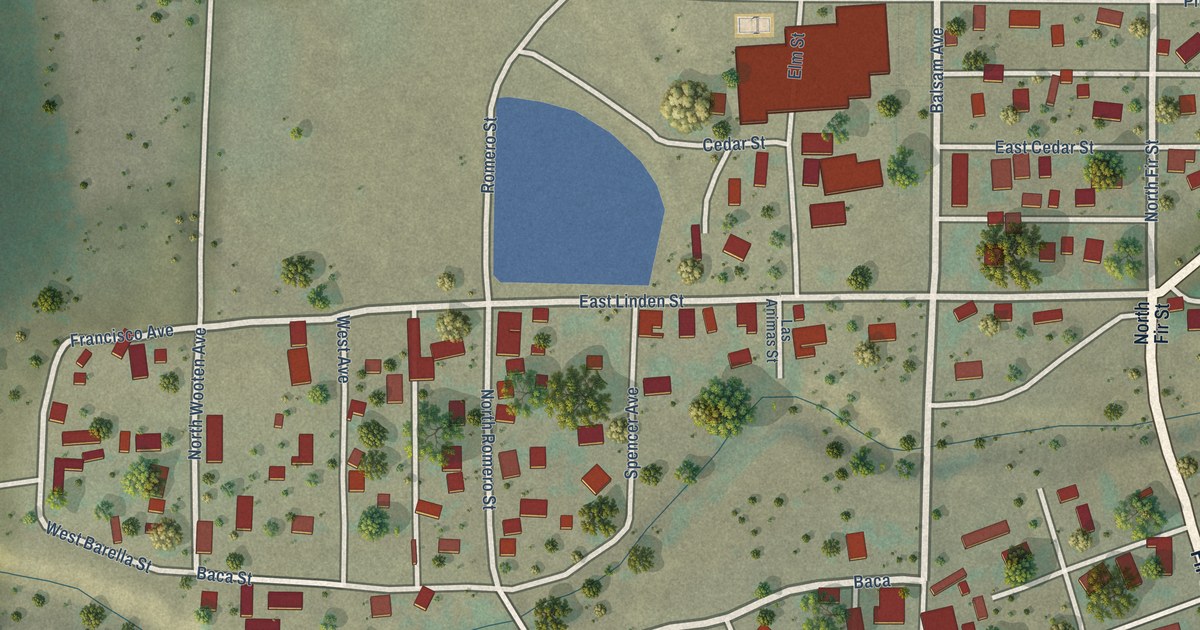 Map of Aguilar, Colorado in 2026