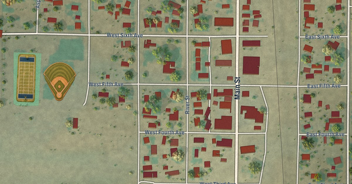 Map of Antonito, Colorado in 2026
