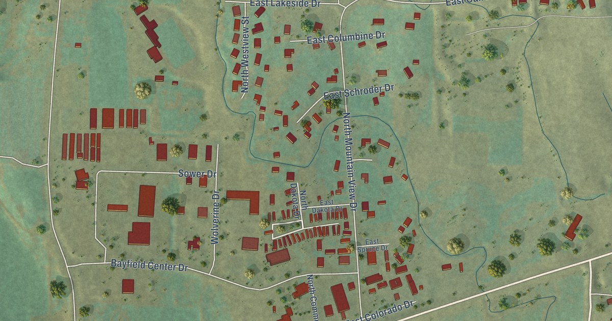 Map of Bayfield, Colorado in 2026