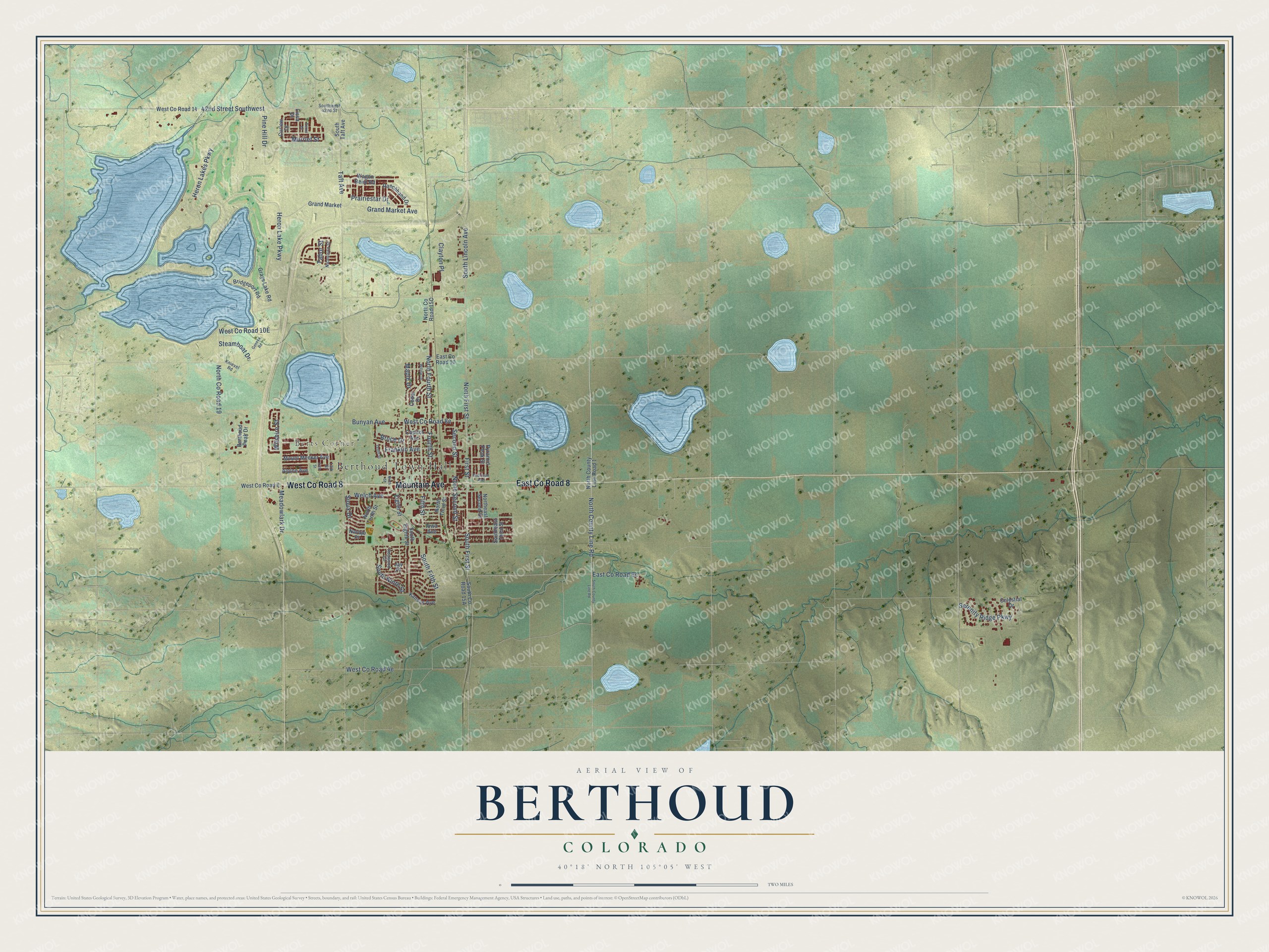 Watermarked full-map preview of Berthoud, Colorado