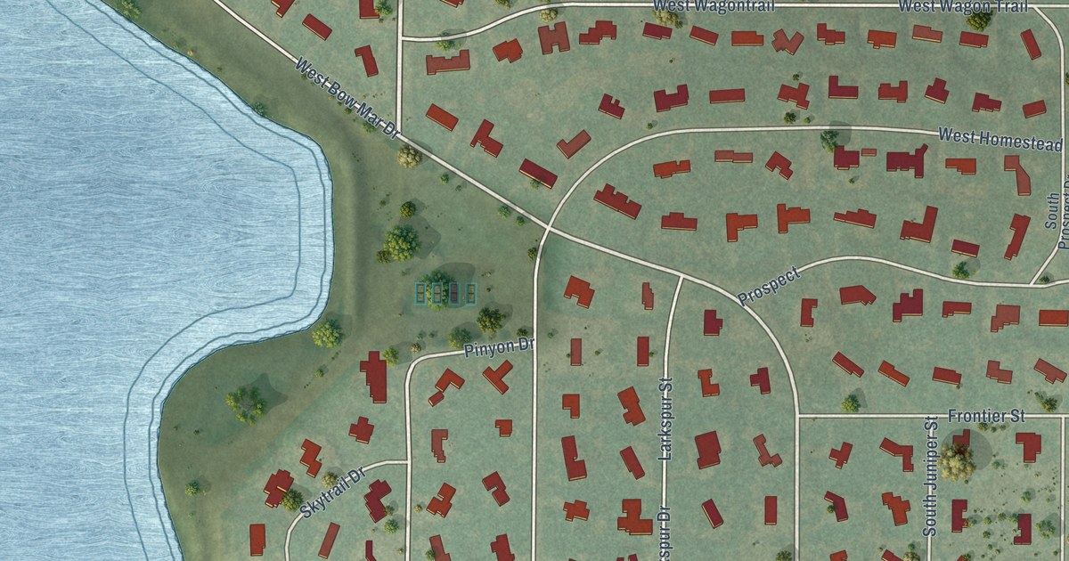 Map of Bow Mar, Colorado in 2026