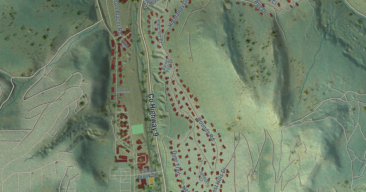 Map of Breckenridge, Colorado in 2026