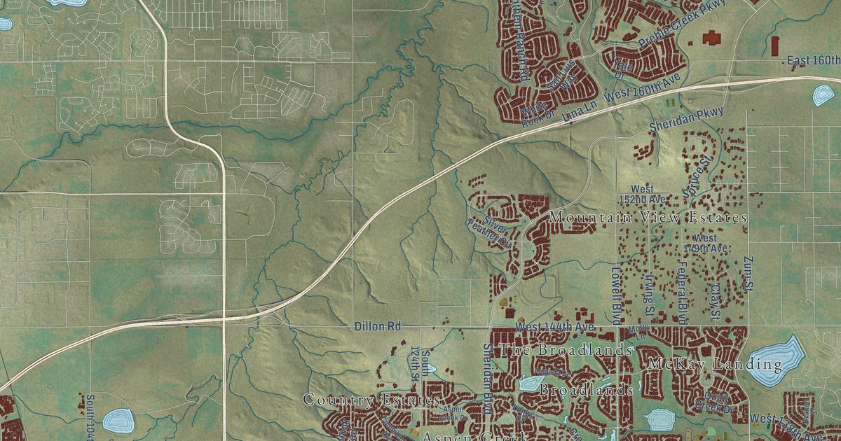Map of Broomfield, Colorado in 2026