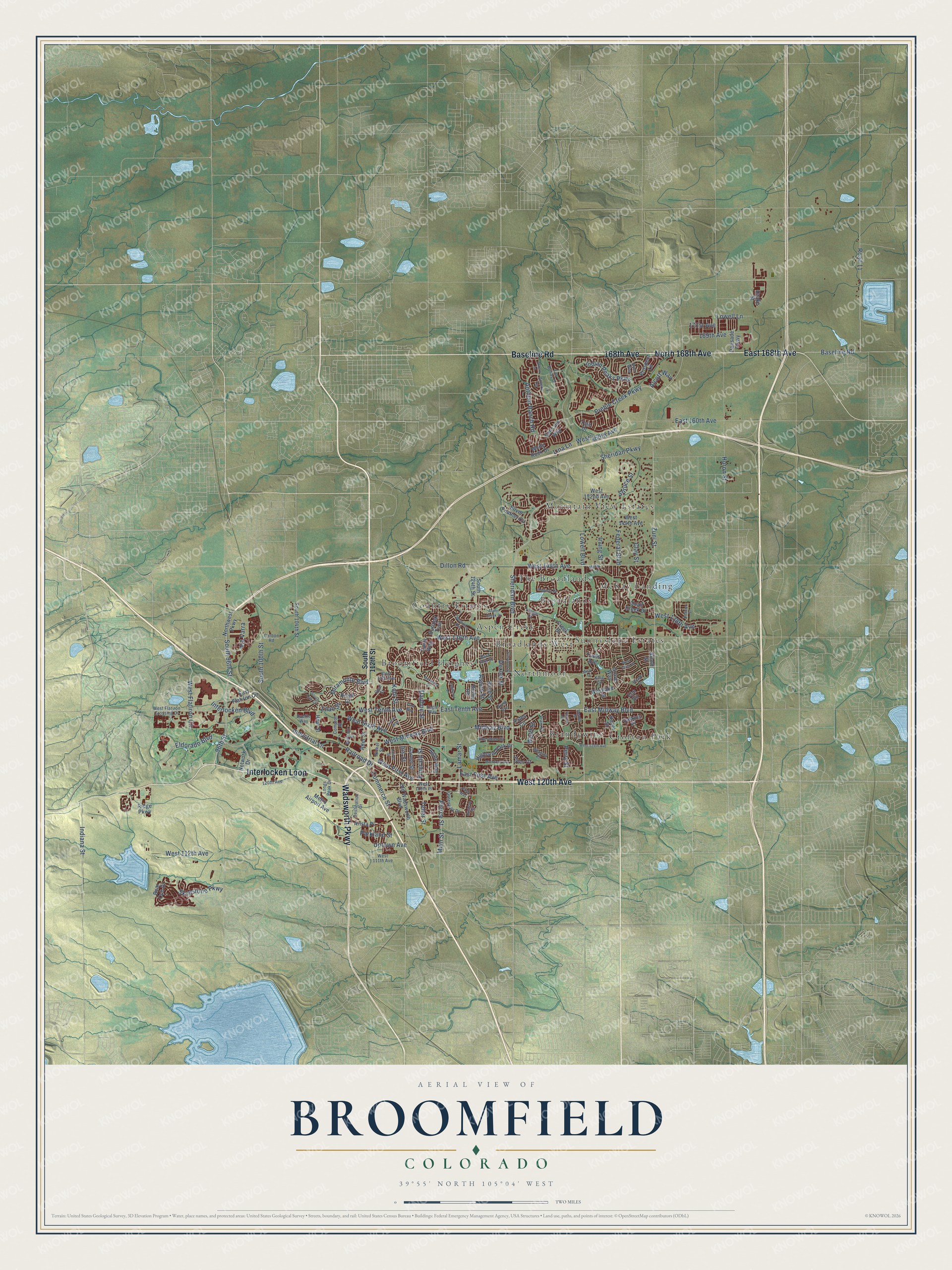 Watermarked full-map preview of Broomfield, Colorado