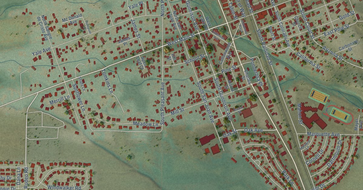 Map of Buena Vista, Colorado in 2026