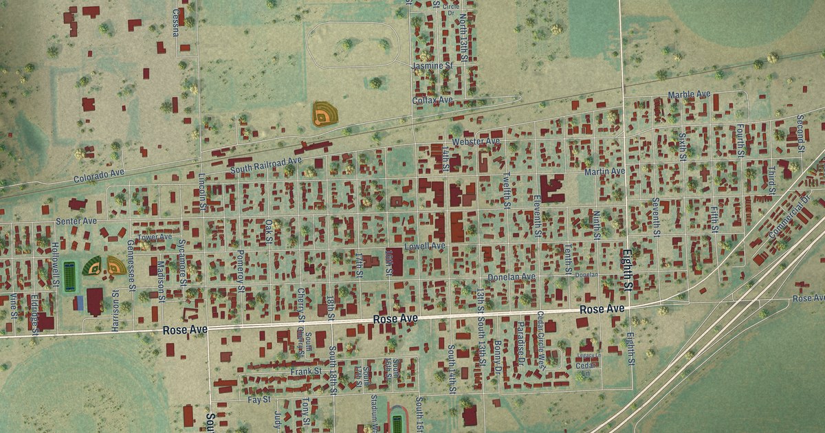 Map of Burlington, Colorado in 2026