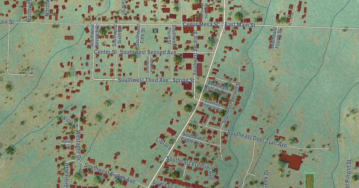 Map of Cedaredge, Colorado in 2026