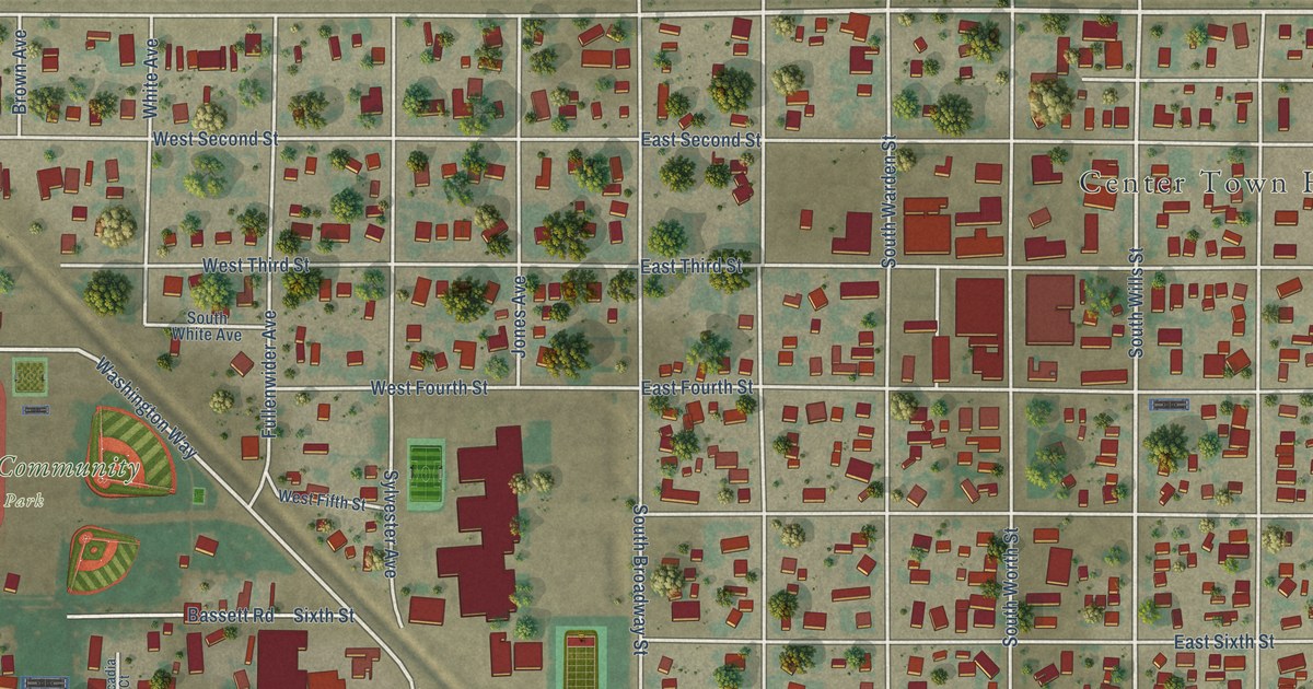 Map of Center, Colorado in 2026