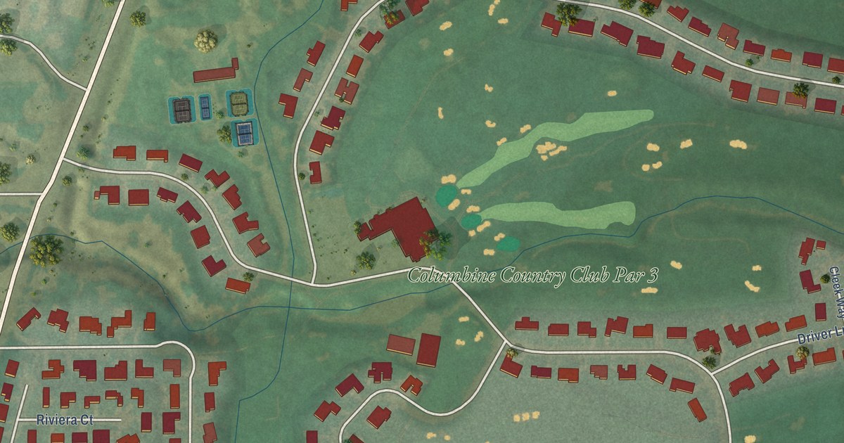 Map of Columbine Valley, Colorado in 2026