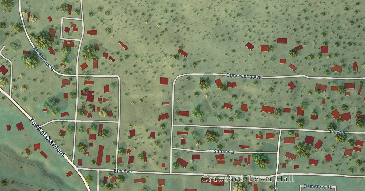 Map of Crawford, Colorado in 2026