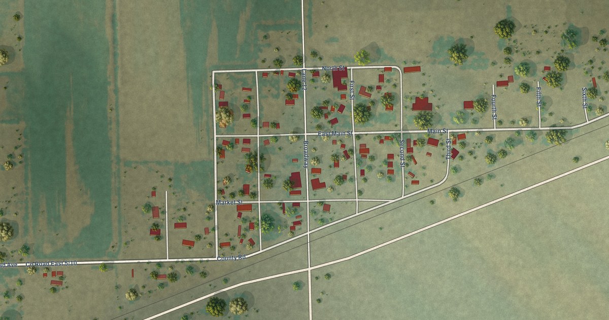 Map of Crowley, Colorado in 2026