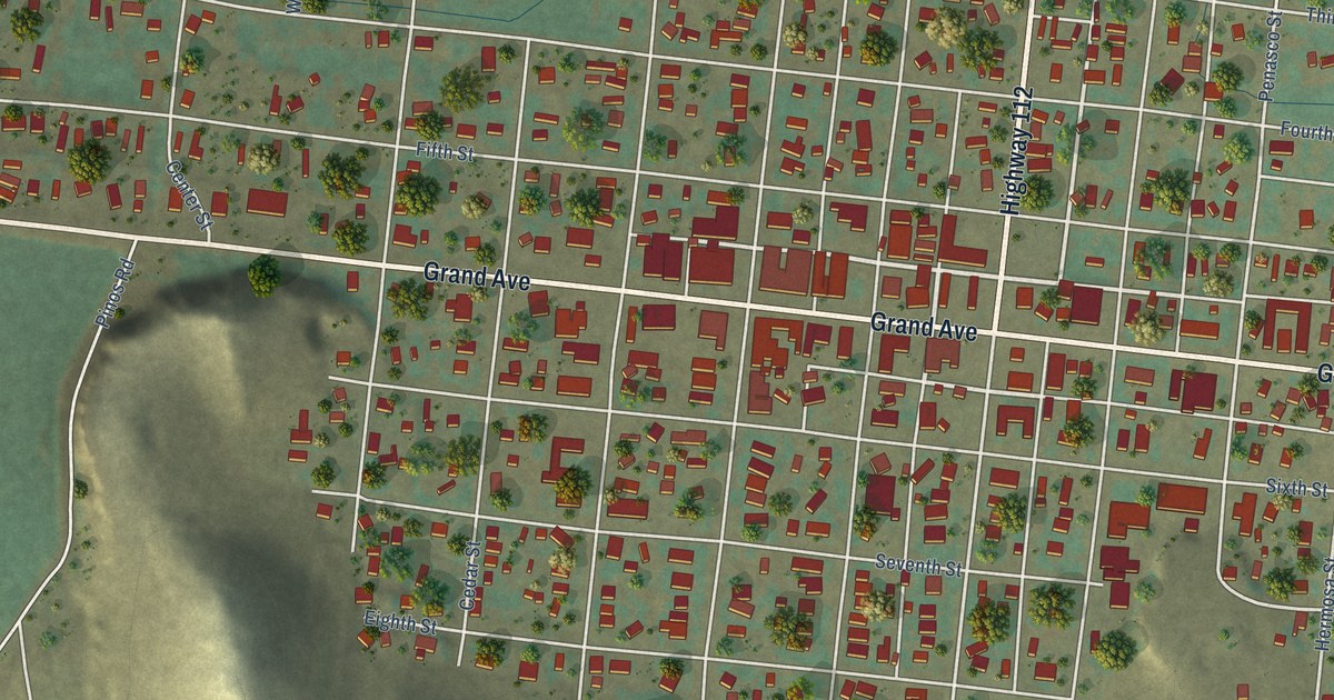 Map of Del Norte, Colorado in 2026