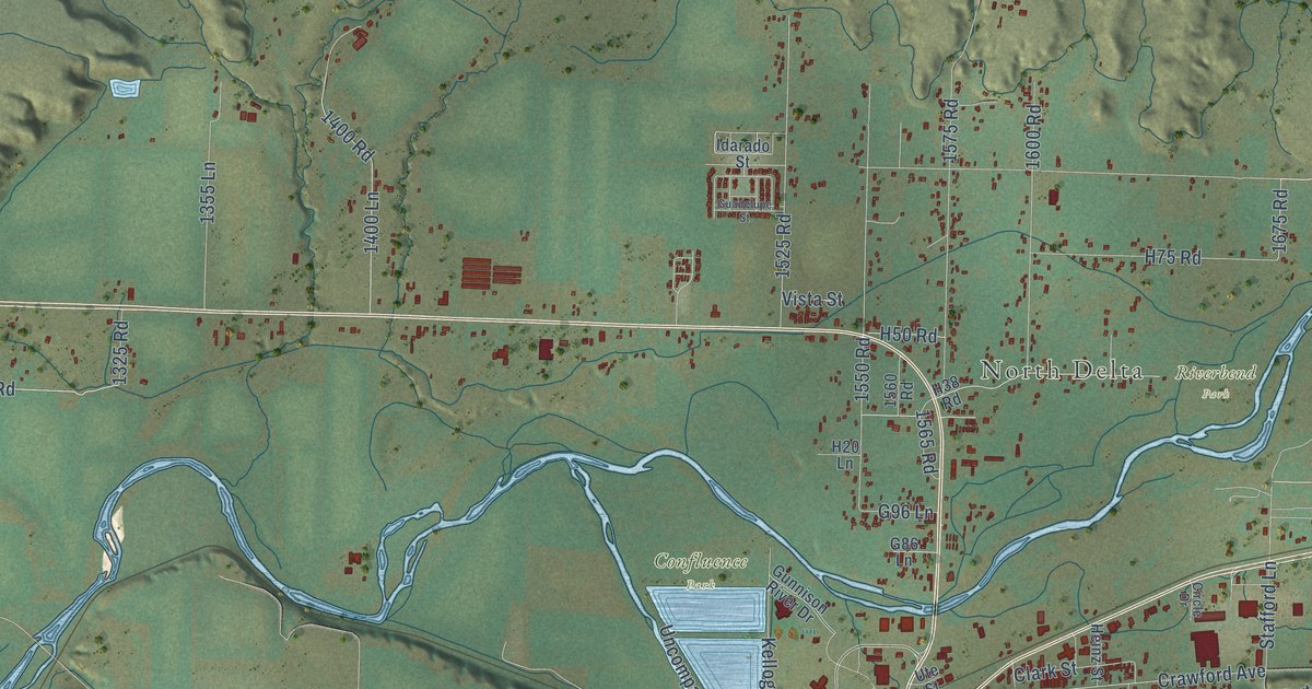 Map of Delta, Colorado in 2026