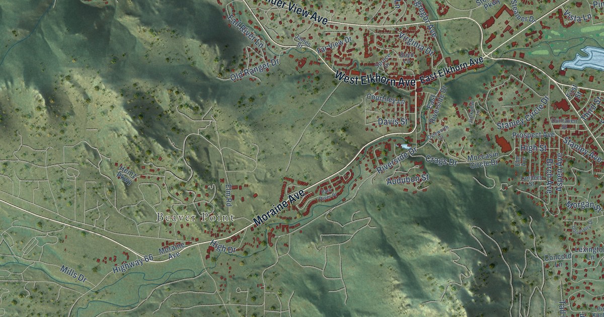 Map of Estes Park, Colorado in 2026